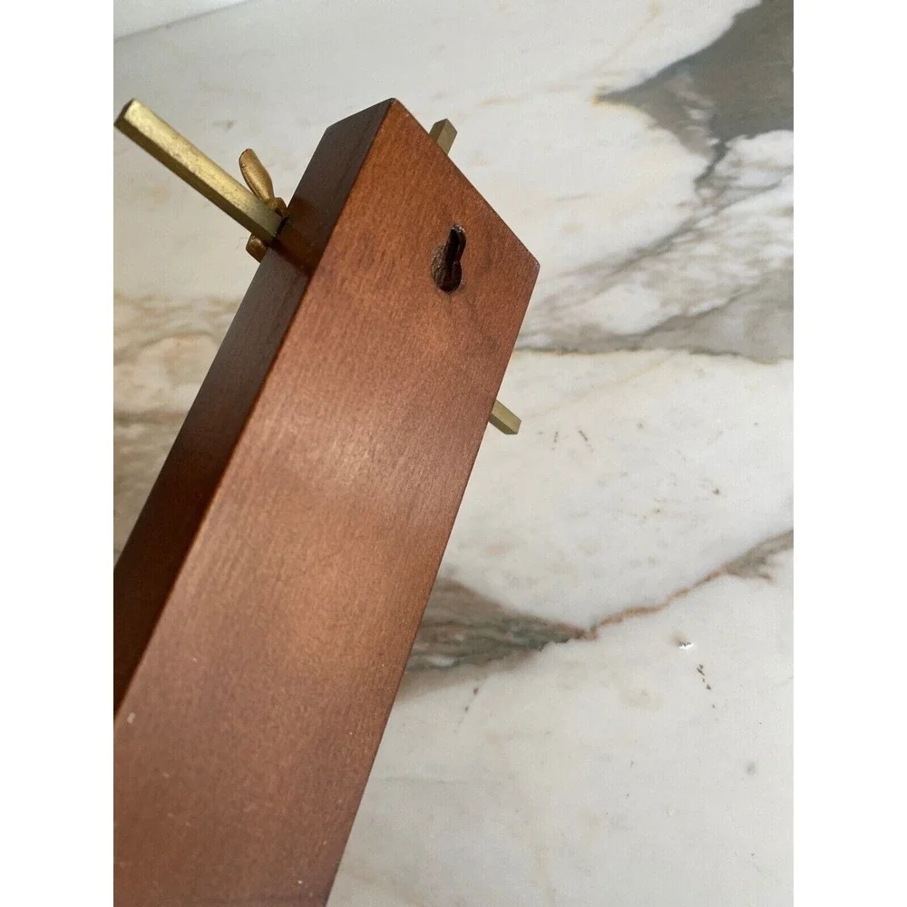 Wall Crucifix Gold Risen Christ Mid Century Modern Wood Plaque 12in